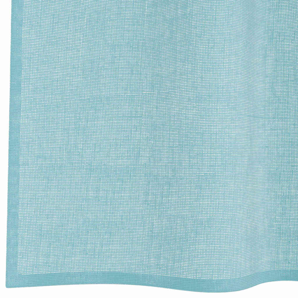 Voile zavjese s petljama 2 kom. tirkizne 140x140 cm