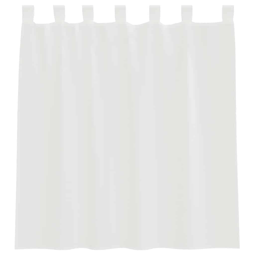 Voile zavjese s petljama 2 kom bijele 140x140 cm