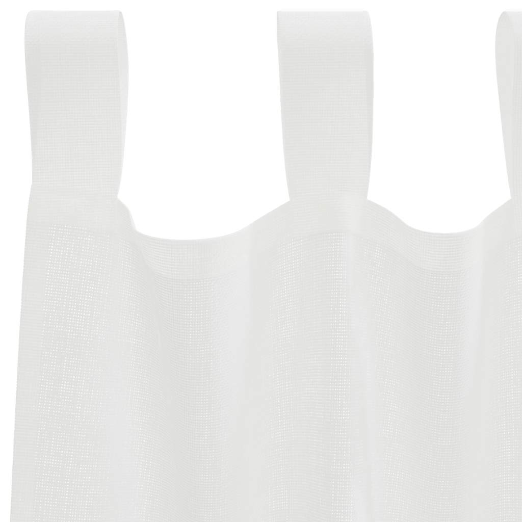 Voile zavjese s petljama 2 kom bijele 140x140 cm