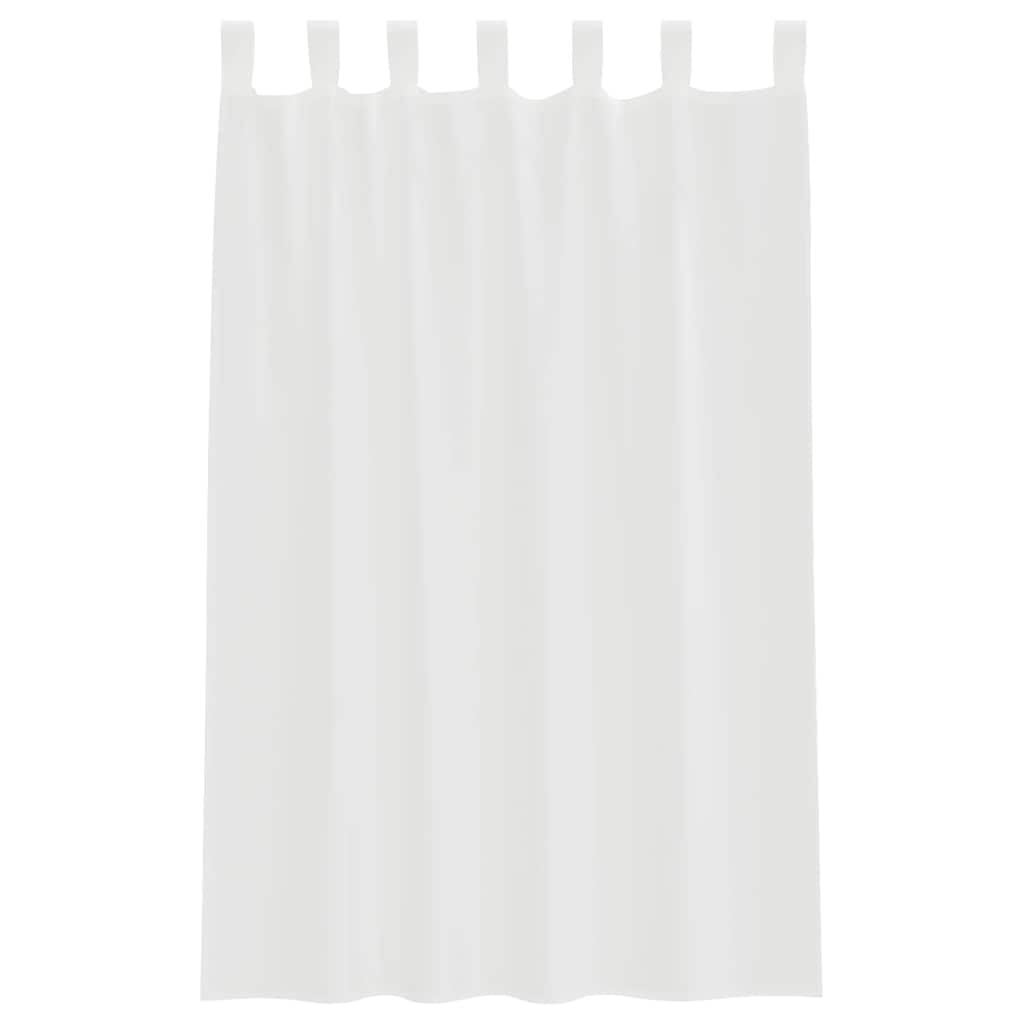Voile zavjese s petljama 2 kom bijele 140x175 cm