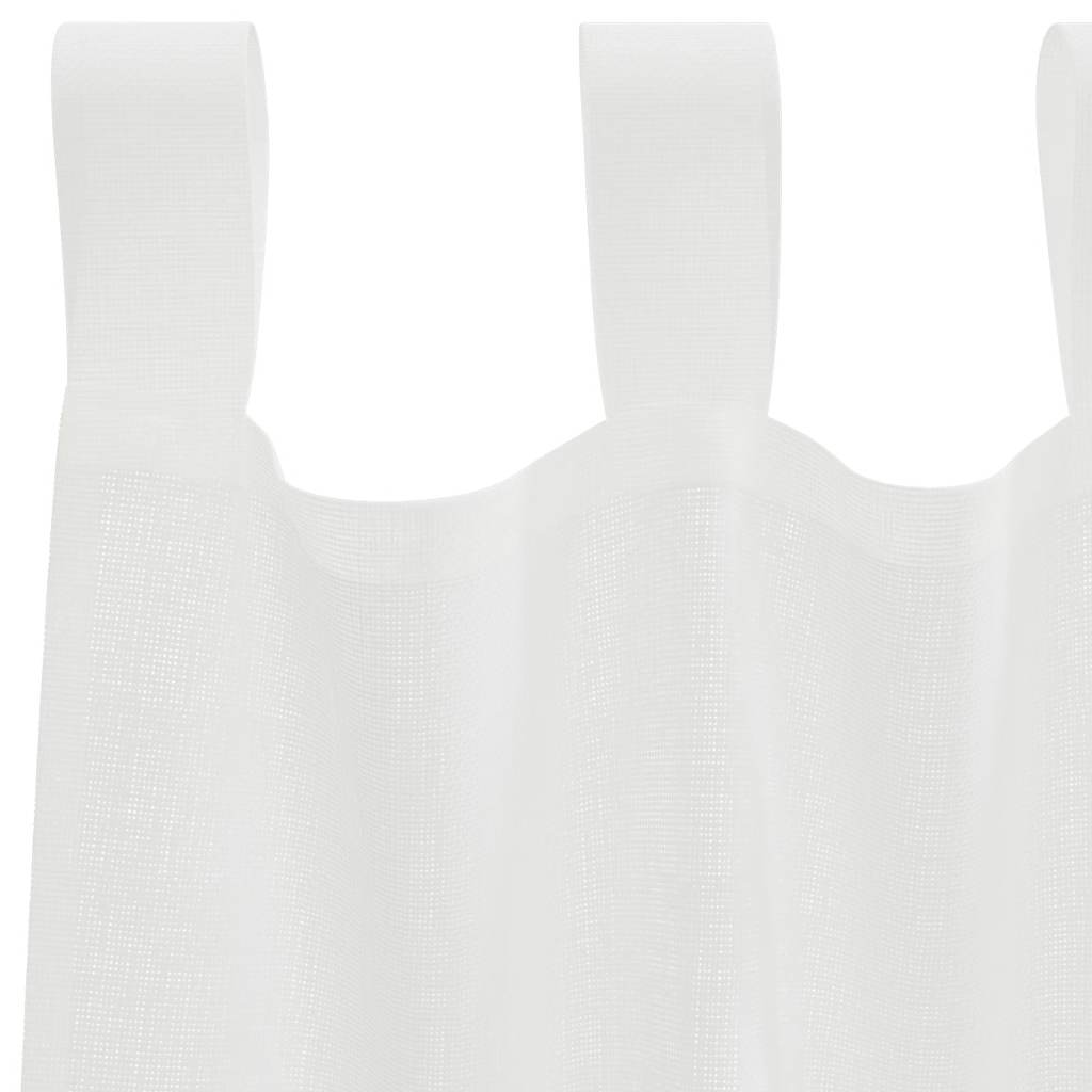 Voile zavjese s petljama 2 kom bijele 140x175 cm