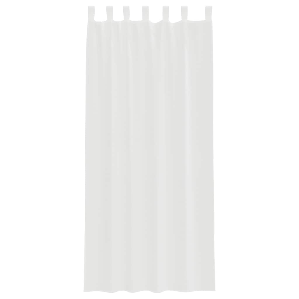 Voile zavjese s petljama 2 kom bijele 140x225 cm