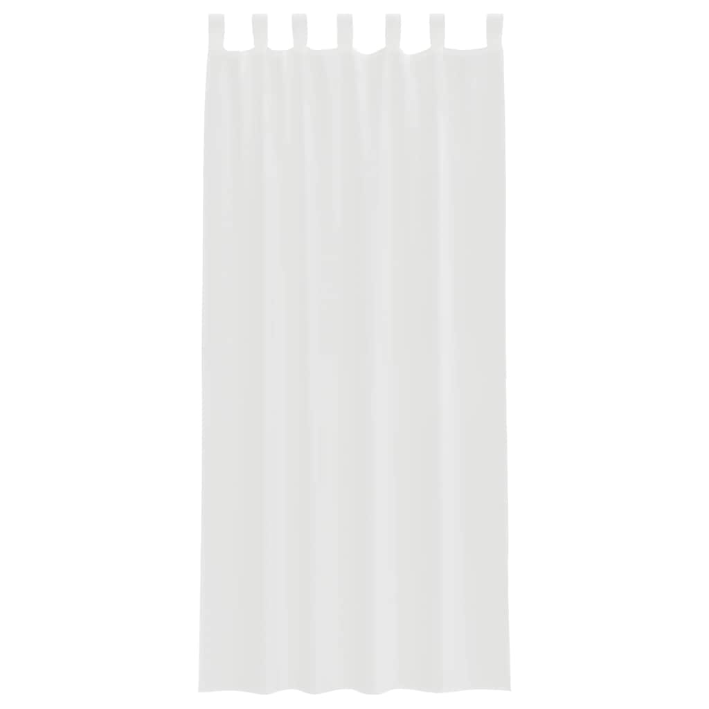 Voile zavjese s petljama 2 kom bijele 140x245 cm