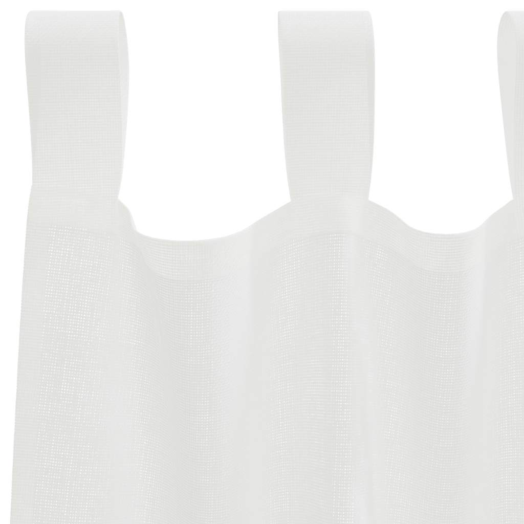 Voile zavjese s petljama 2 kom bijele 140x245 cm