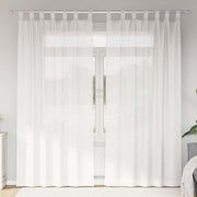 Voile zavjese s petljama 2 kom bijele 140x245 cm