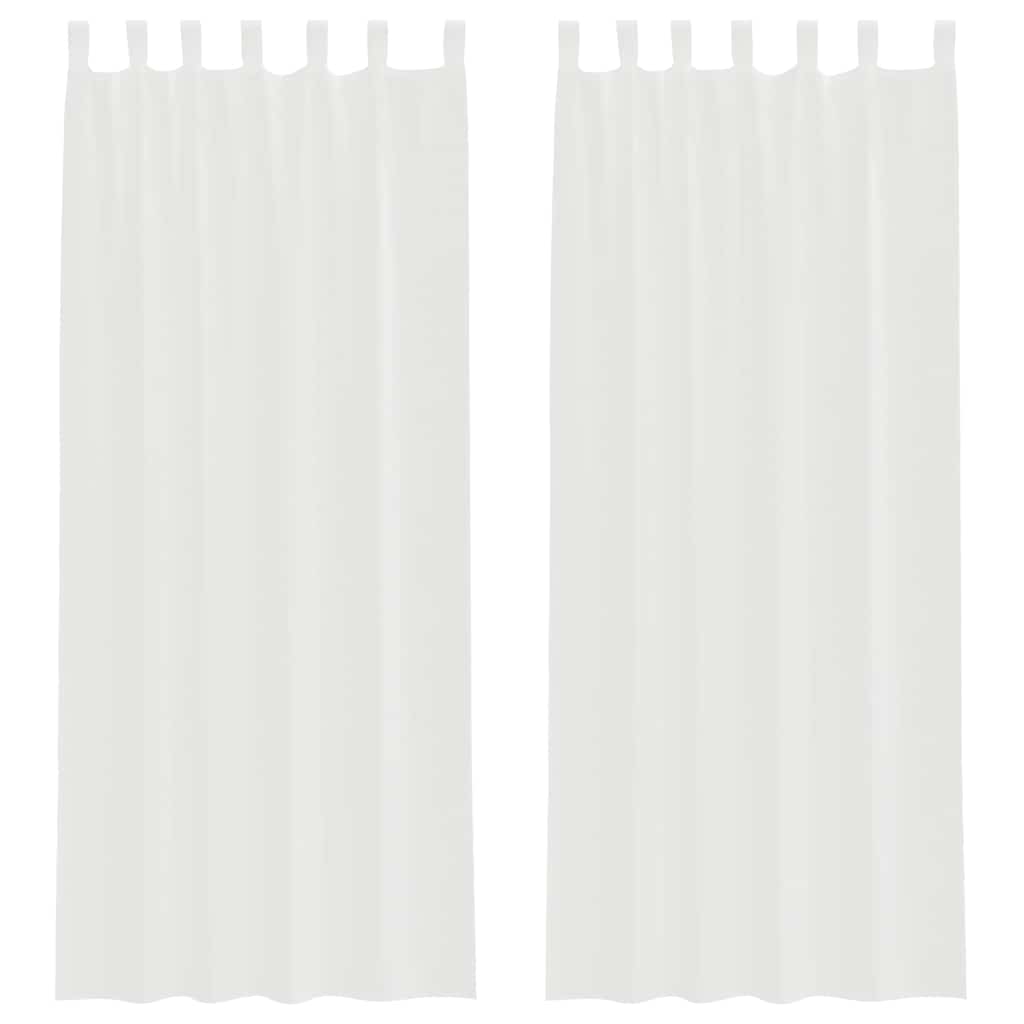 Voile zavjese s petljama 2 kom bijele 140x260 cm