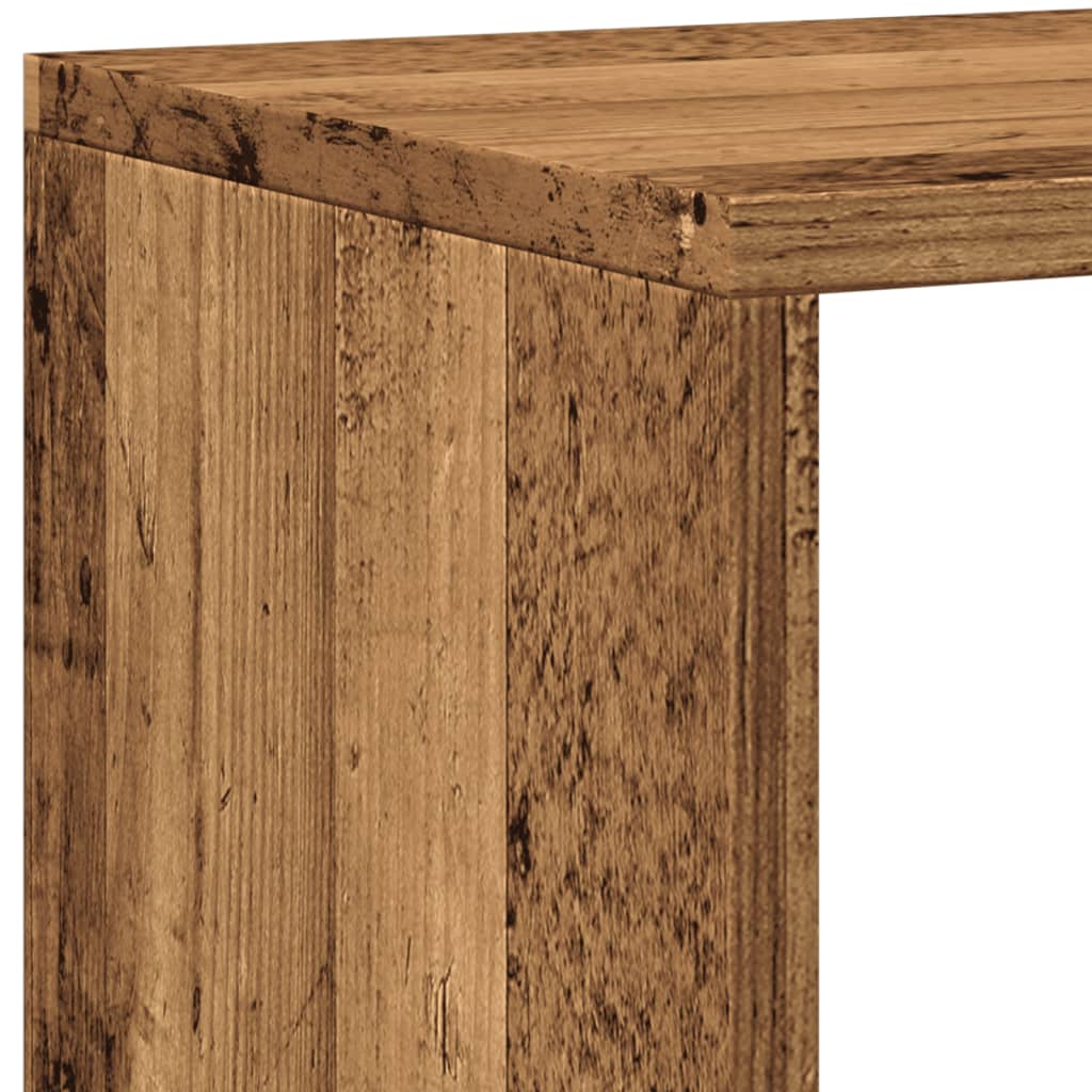 Ormarić za knjige boja drva 137,5x29x137,5 cm konstruirano drvo