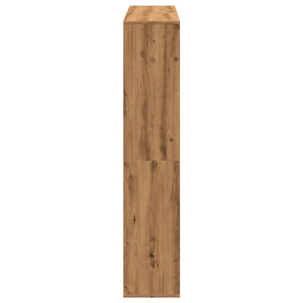 Ormarić za knjige boja hrasta 132x29x141,5 cm konstruirano drvo