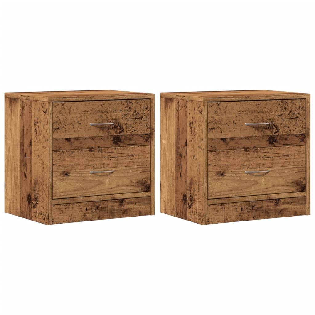 Noćni ormarići 2 kom boja drva 40x30x40 cm konstruirano drvo