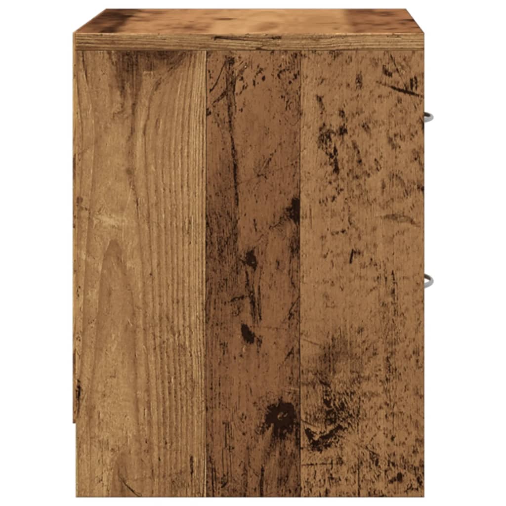 Noćni ormarići 2 kom boja drva 40x30x40 cm konstruirano drvo