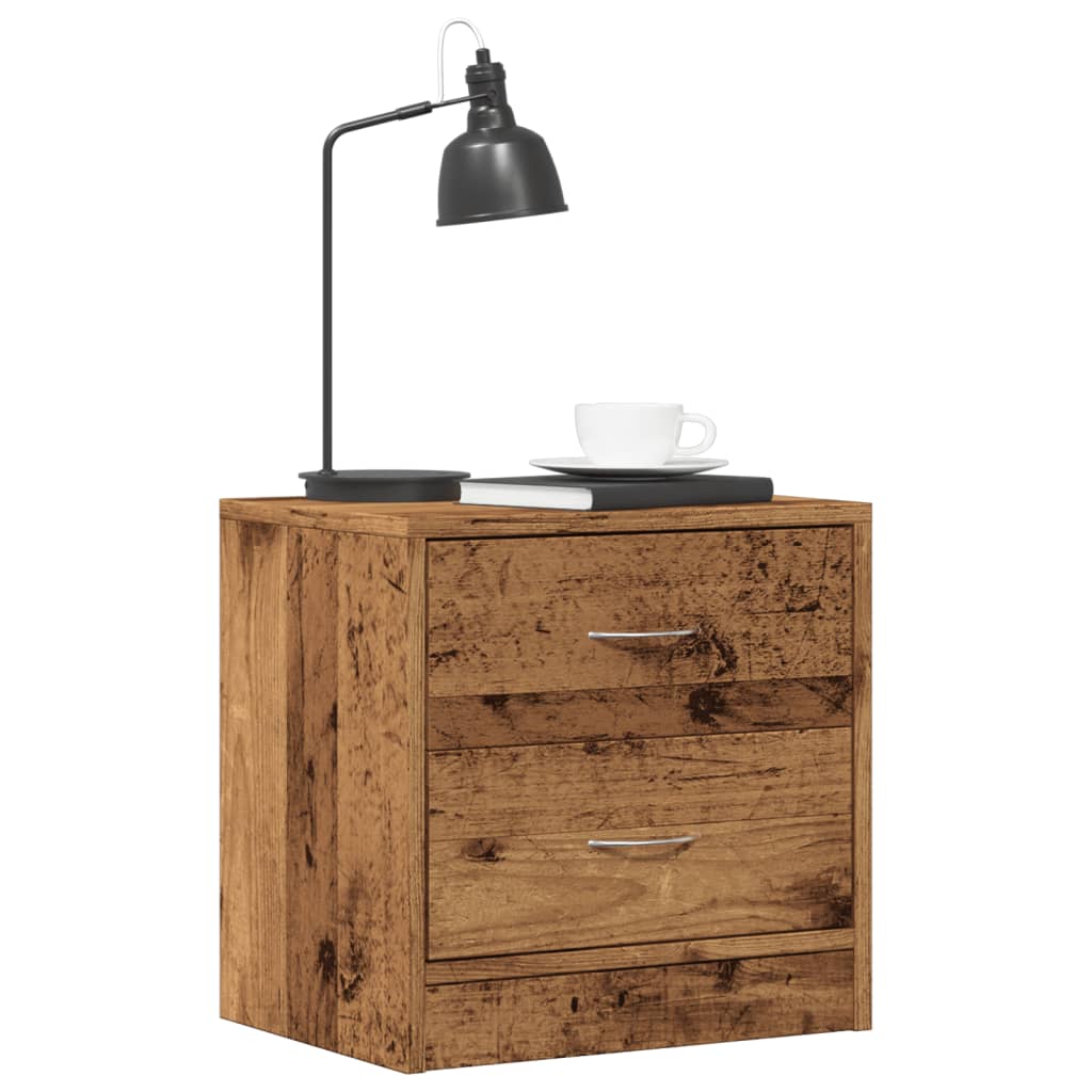 Noćni ormarići 2 kom boja drva 40x30x40 cm konstruirano drvo