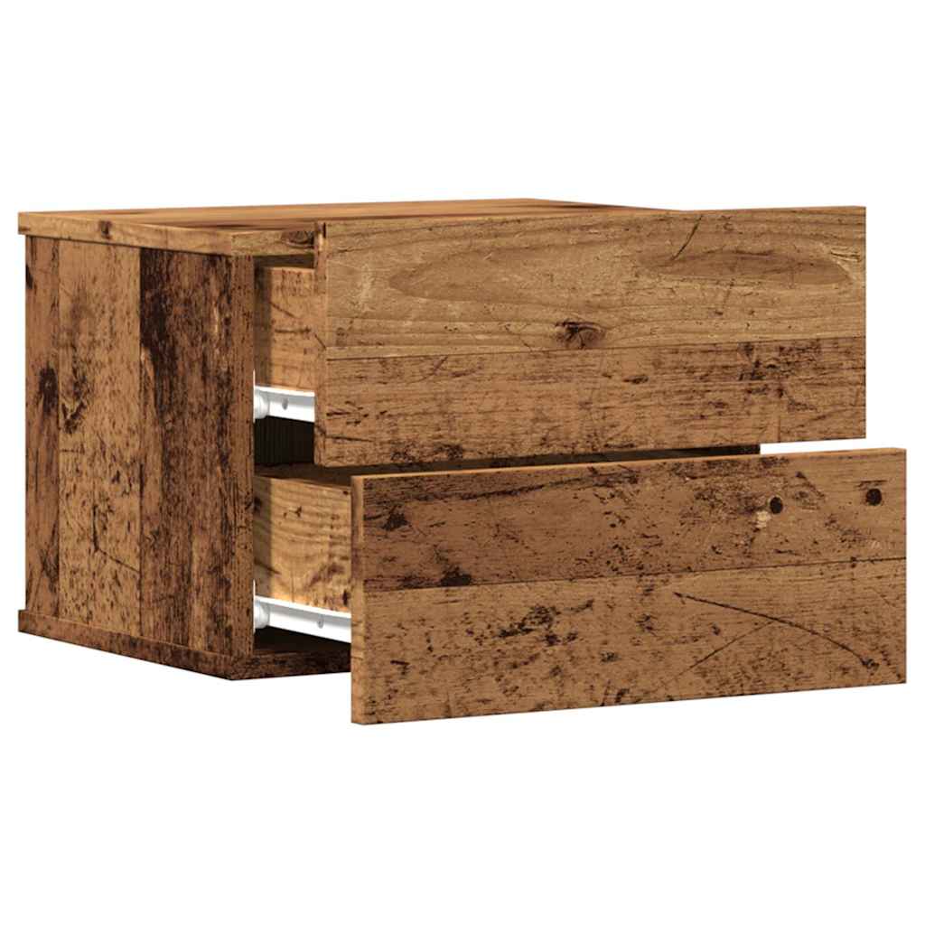 Zidni noćni ormarić Old Wood 40x32x30 cm