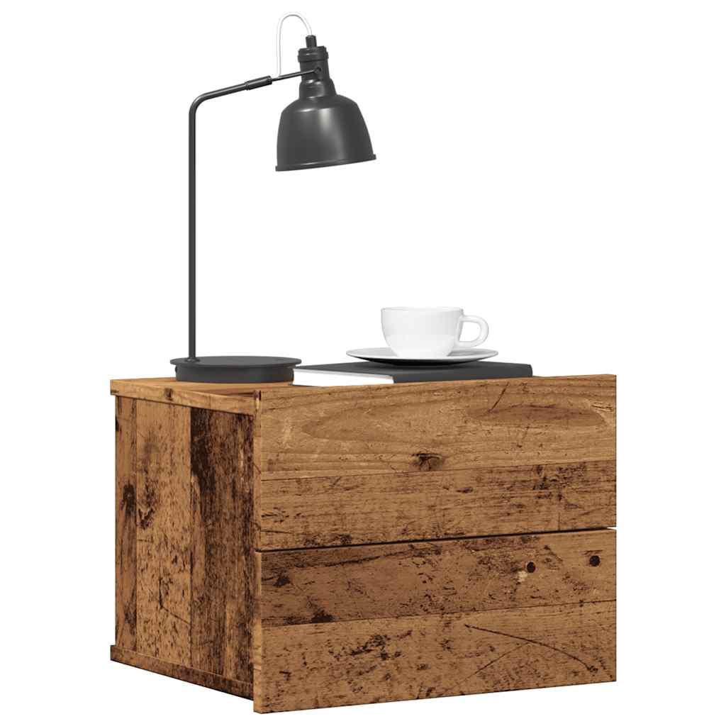 Zidni noćni ormarić Old Wood 40x32x30 cm