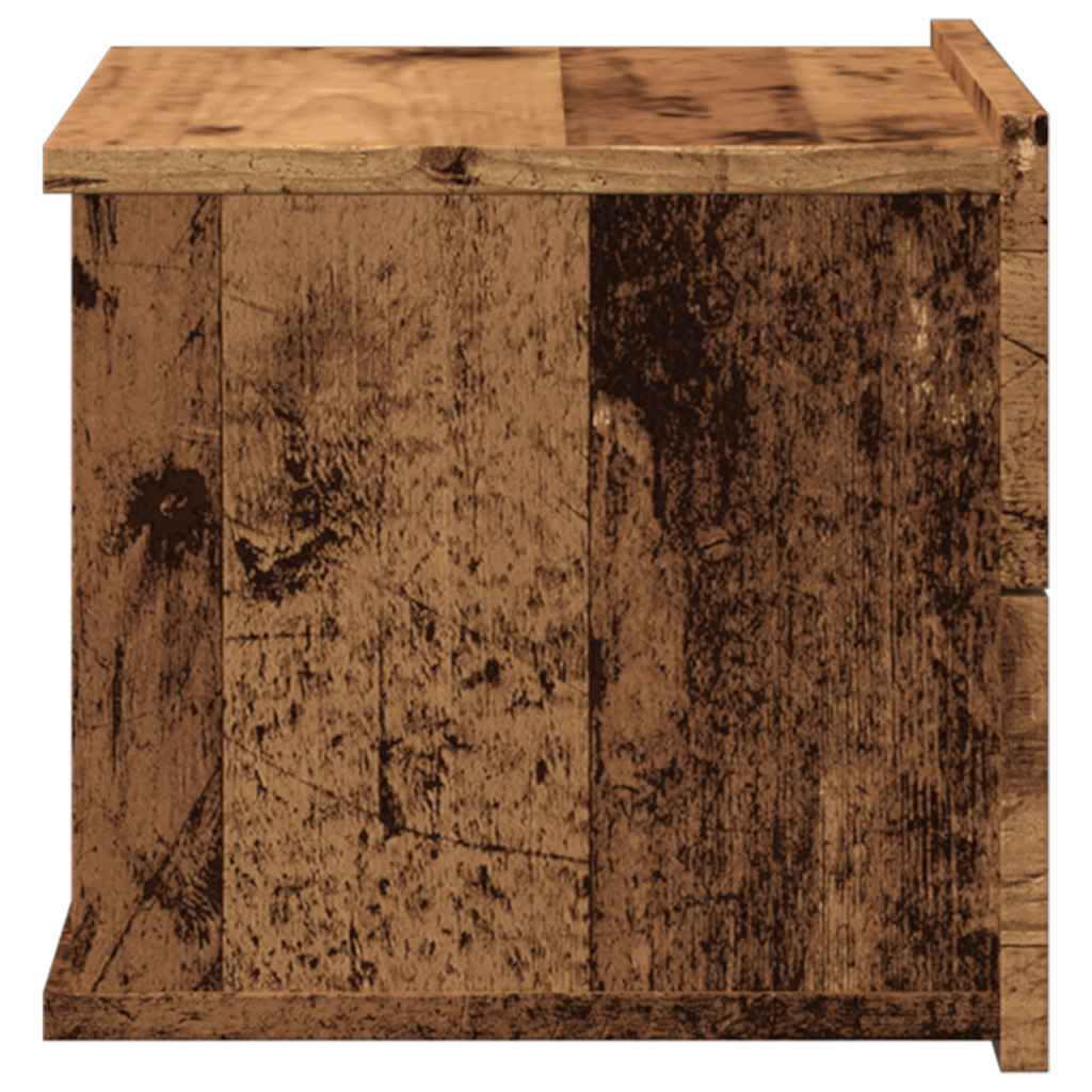 Zidni noćni ormarići 2 kom Staro drvo 40x32x30 cm