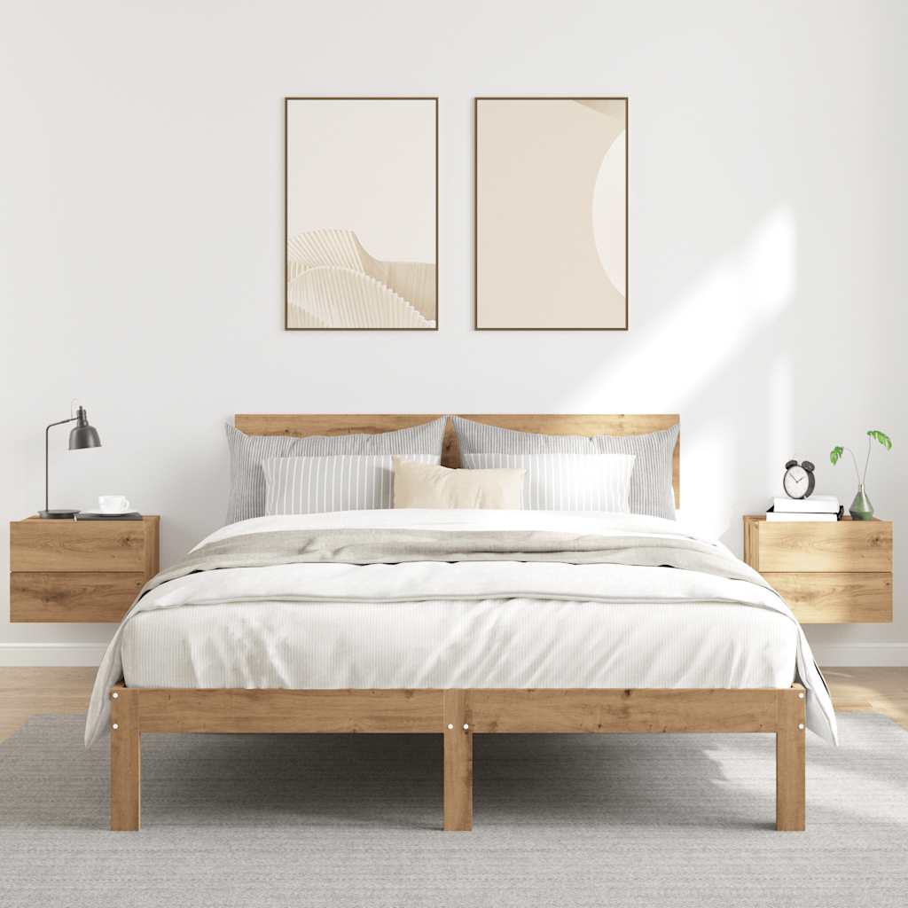 Zidni noćni ormarići 2 kom Artisan hrast 40x32x30 cm