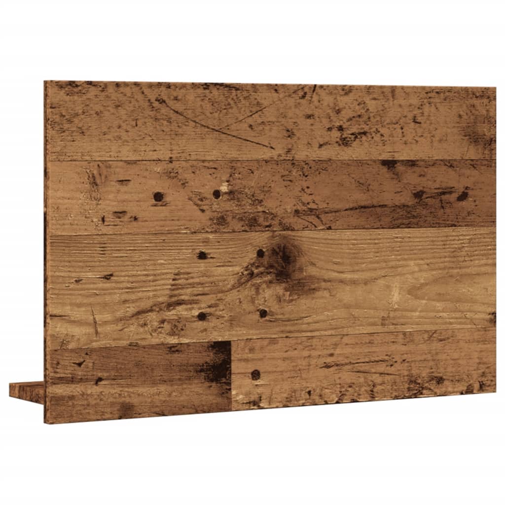 Kupaonski ormarić s ogledalom staro drvo 60x11x37 cm