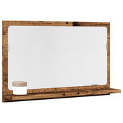 Kupaonski ormarić s ogledalom staro drvo 60x11x37 cm