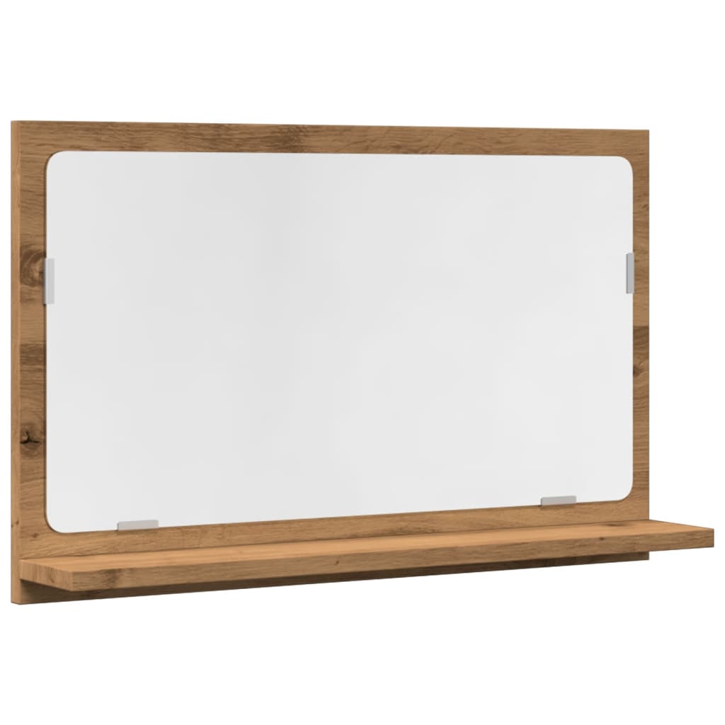 Kupaonski ormarić s ogledalom Artisan hrast 60x11x37 cm