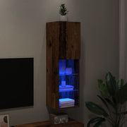 TV ormarići s LED svjetlima 2 kom boja drva 30,5x30x102 cm
