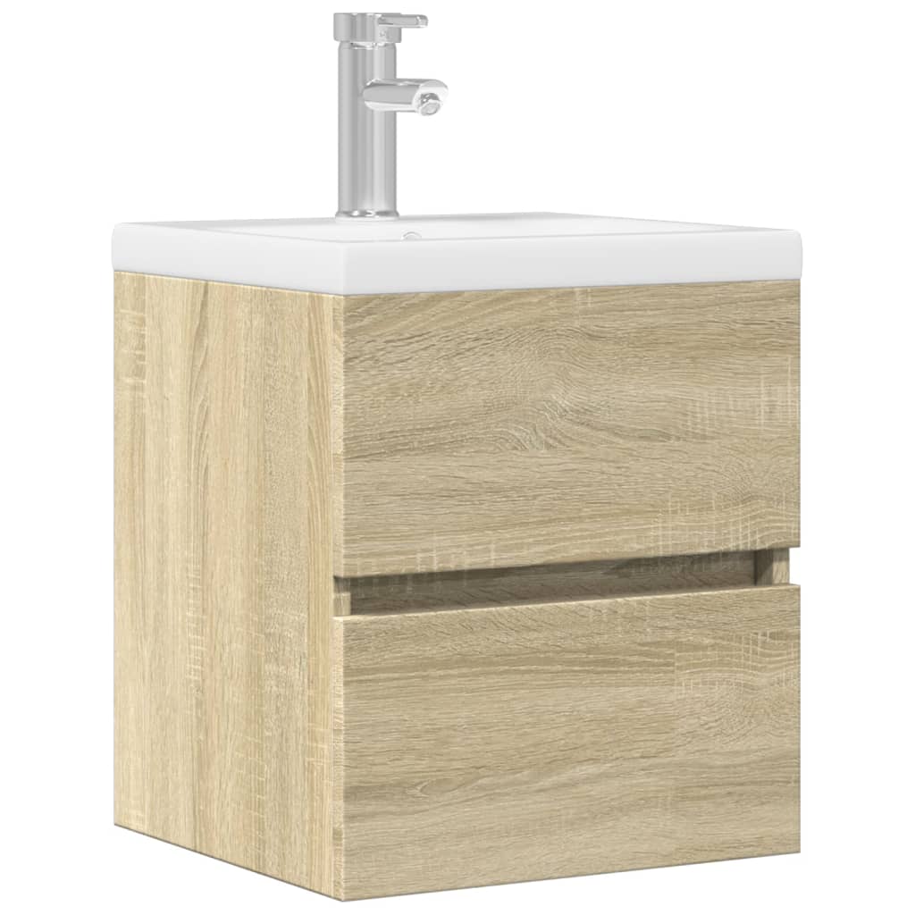 Ormarić za umivaonik boja hrasta sonome 41x38,5x45 cm drveni