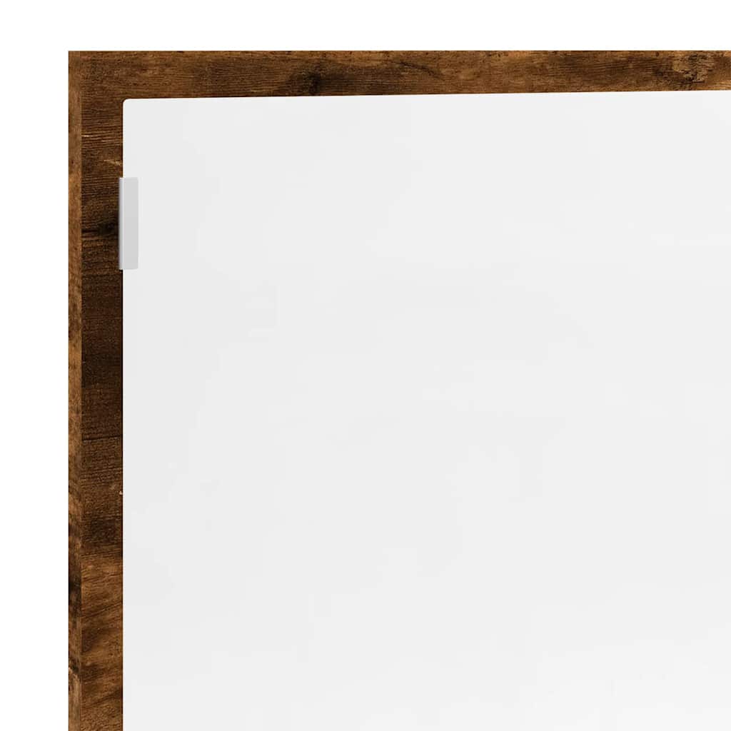 LED kupaonsko ogledalo dimljeni hrast 100x8,5x37 cm