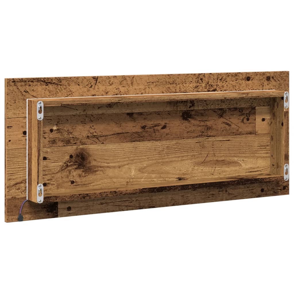 LED kupaonsko ogledalo staro drvo 100x8,5x37 cm