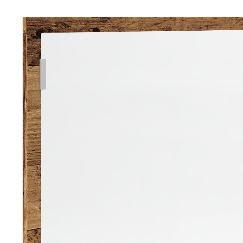 LED kupaonsko ogledalo staro drvo 100x8,5x37 cm
