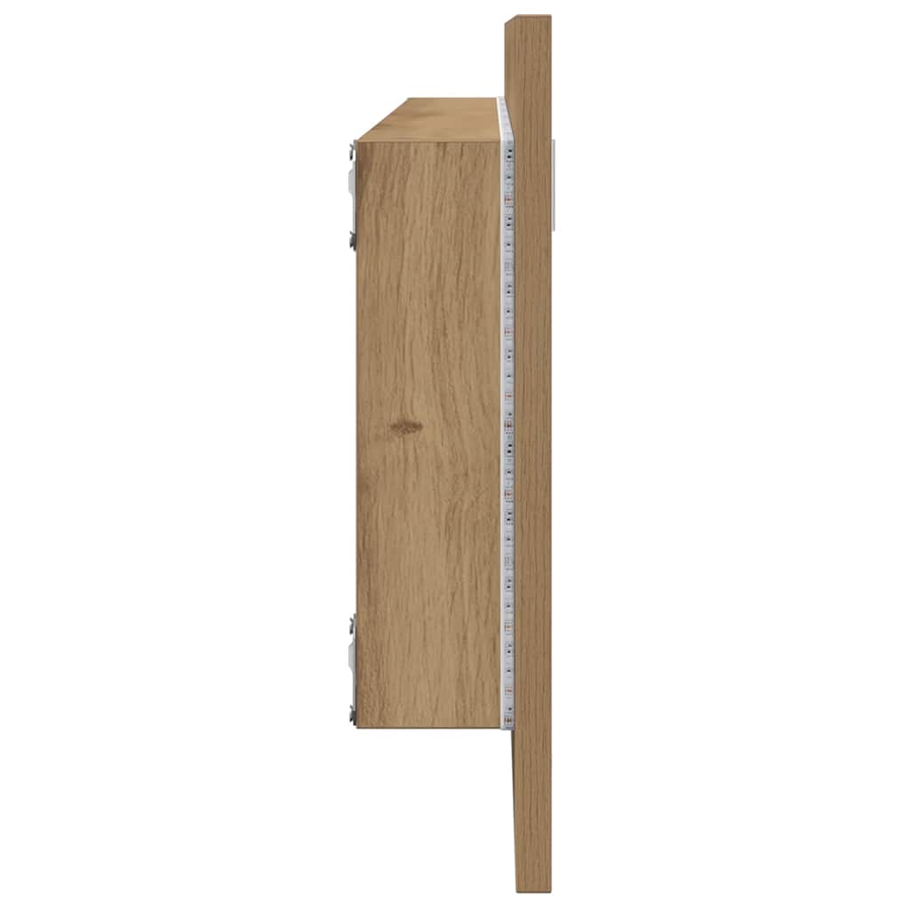 LED kupaonsko ogledalo Artisan hrast 100x8,5x37 cm