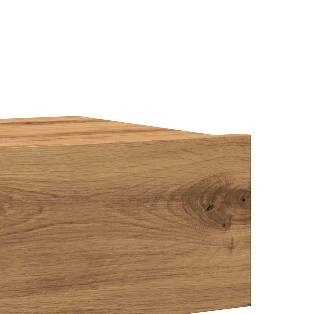2-dijelni set TV ormarića s LED svjetlima Artisan hrast