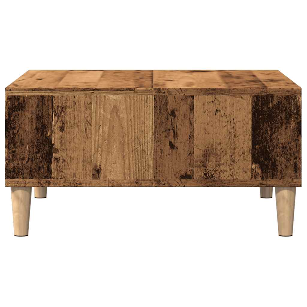 Stol za kavu staro drvo 60x60x30 cm konstruiranog drva