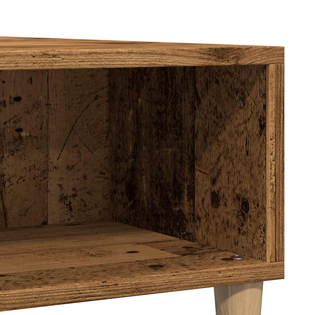 Stol za kavu staro drvo 60x60x30 cm konstruiranog drva