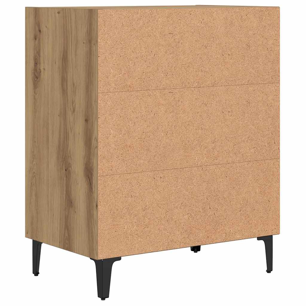 Komoda boja hrasta artisan 57x35x70 cm konstruirano drvo