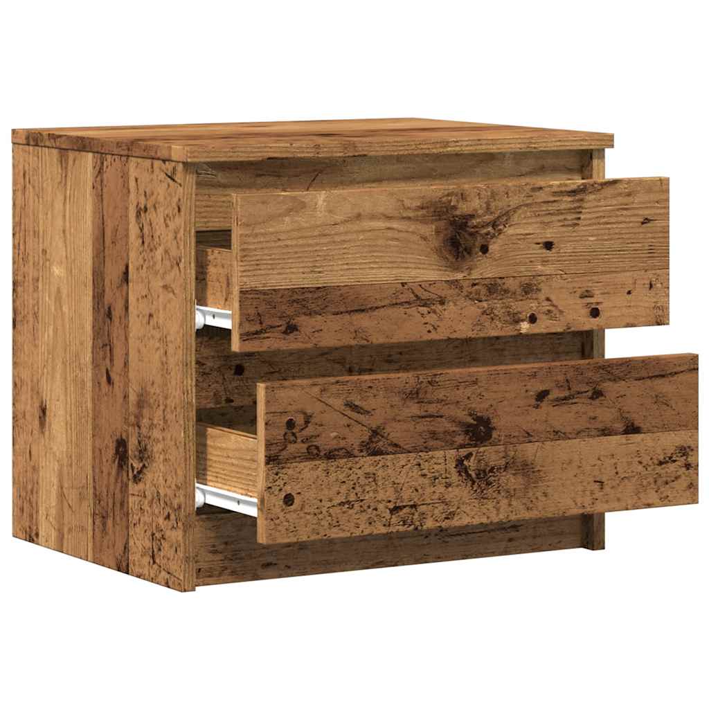 Noćni ormarići 2 kom staro drvo 50x40x43,5 cm konstruirano drvo
