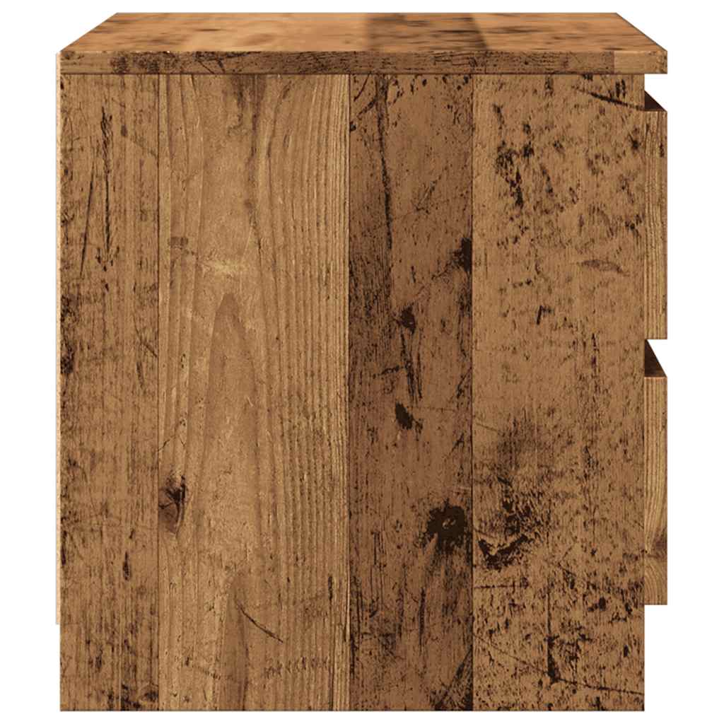 Noćni ormarići 2 kom staro drvo 50x40x43,5 cm konstruirano drvo