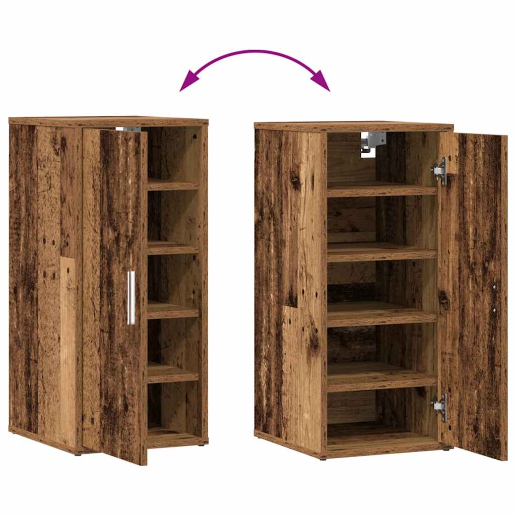 Ormari za cipele 2 kom staro drvo 32x35x70 cm konstruirano drvo