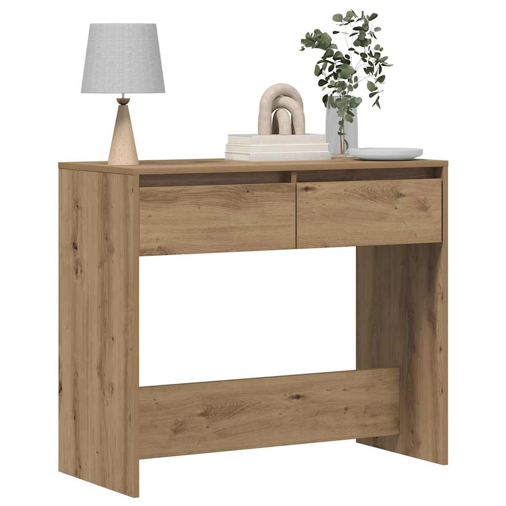 Konzolni stol boja hrasta 89 x 41 x 76,5 cm konstruirano drvo