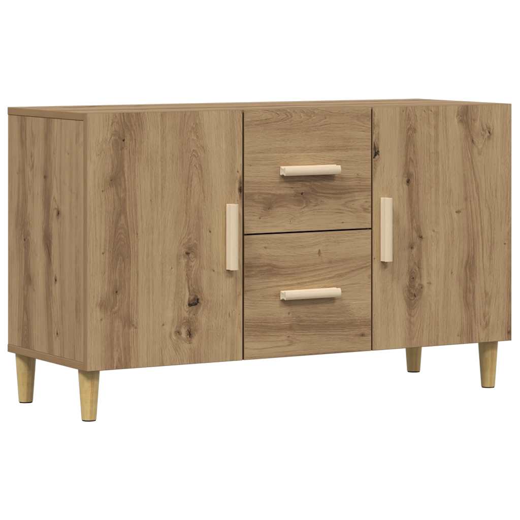 Komoda boja hrasta artisan 100 x 36 x 60 cm konstruiranog drva