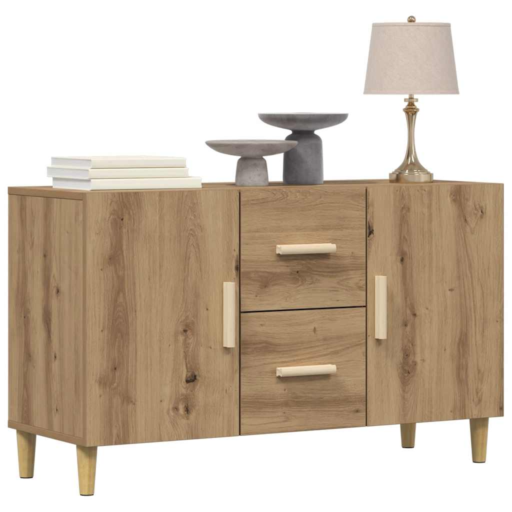 Komoda boja hrasta artisan 100 x 36 x 60 cm konstruiranog drva