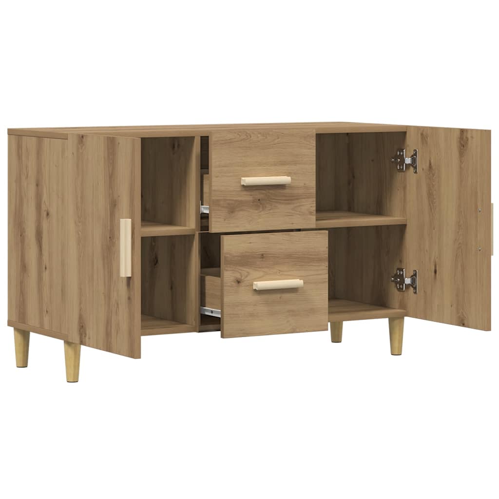 Komoda boja hrasta artisan 100 x 36 x 60 cm konstruiranog drva