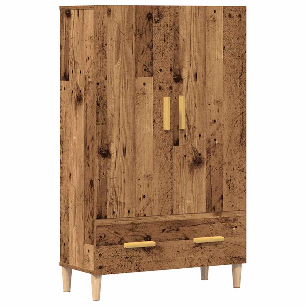 Visoka ploča staro drvo 70x31x115 cm konstruirano drvo