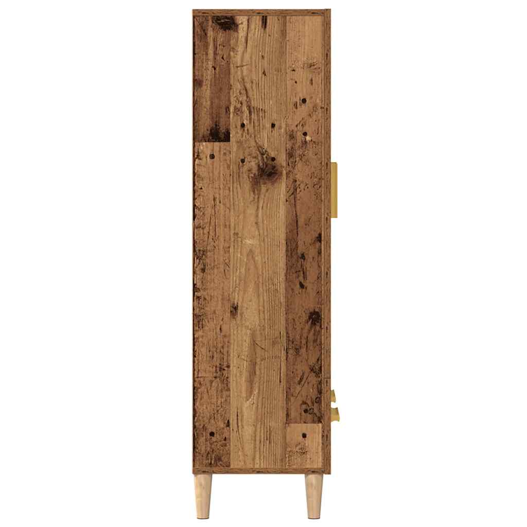 Visoka ploča staro drvo 70x31x115 cm konstruirano drvo