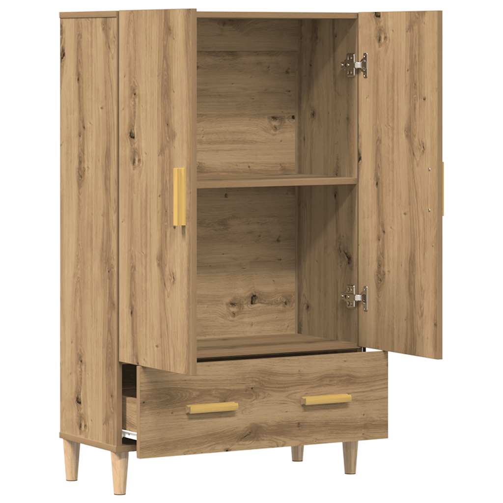 Visoka ploča Artisan hrast 70x31x115 cm izrađeno drvo