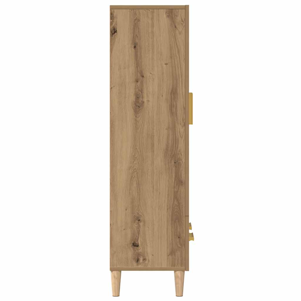 Visoka ploča Artisan hrast 70x31x115 cm izrađeno drvo