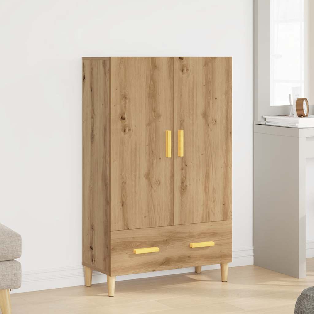 Visoka ploča Artisan hrast 70x31x115 cm izrađeno drvo