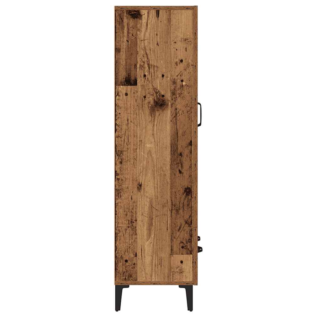 Visoka ploča staro drvo 70x31x115 cm konstruirano drvo