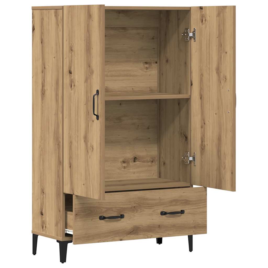 Visoka ploča Artisan hrast 70x31x115 cm izrađeno drvo