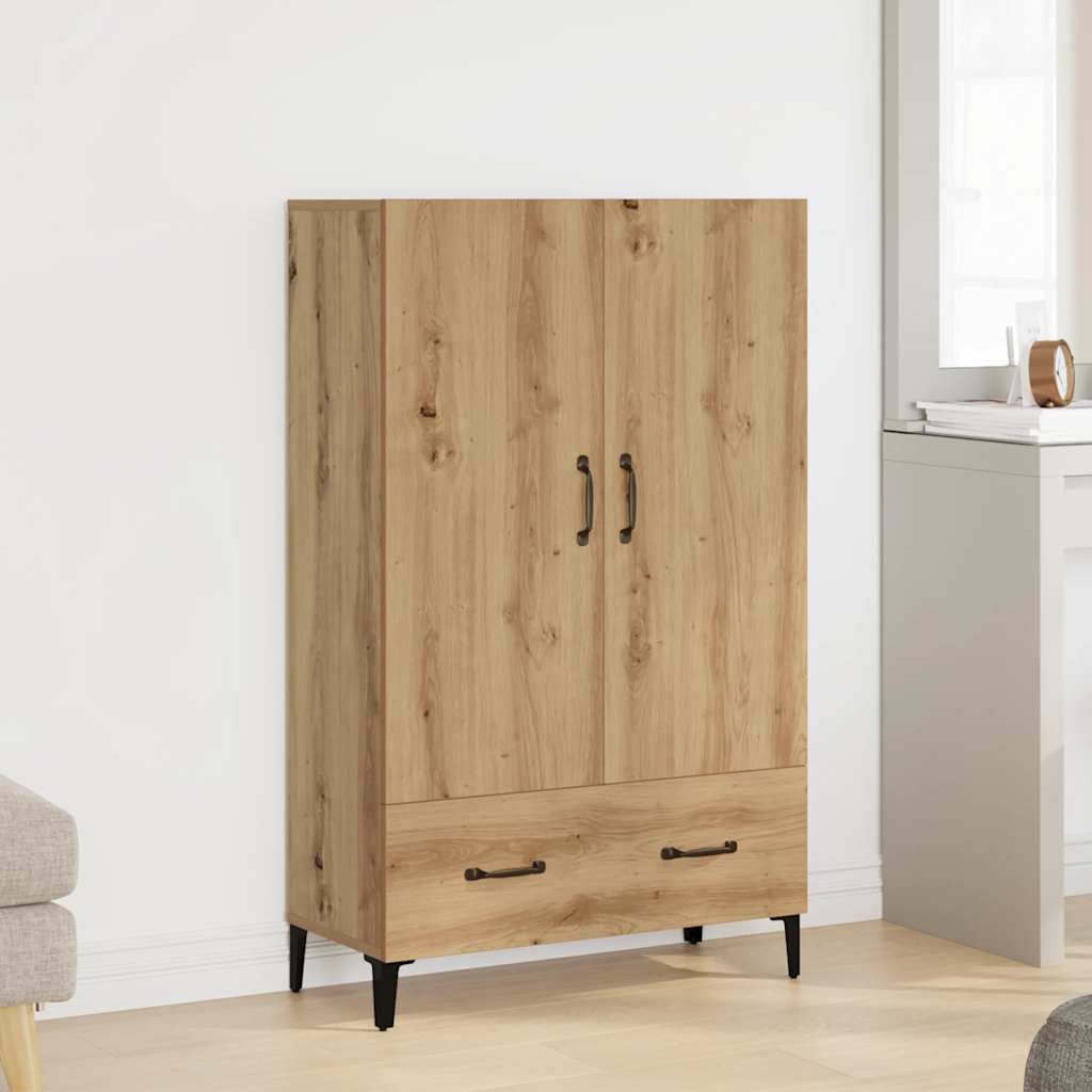 Visoka ploča Artisan hrast 70x31x115 cm izrađeno drvo