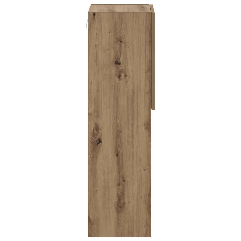 TV ormarić s LED svjetlima boja hrasta artisan 30,5x30x102 cm