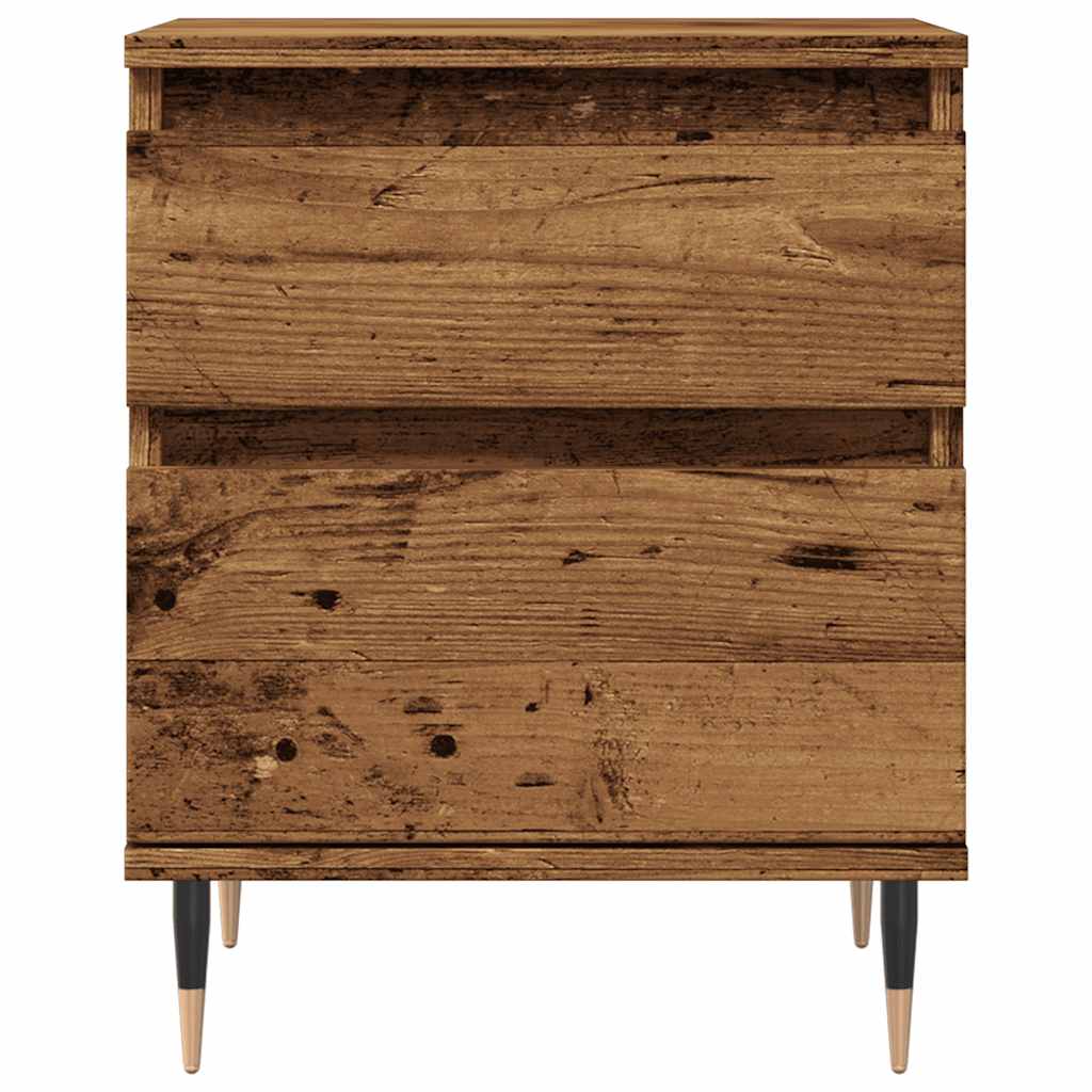 Noćni ormarići 2 kom Staro drvo 40x35x50 cm Konstruirano drvo