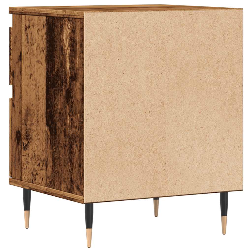 Noćni ormarići 2 kom Staro drvo 40x35x50 cm Konstruirano drvo